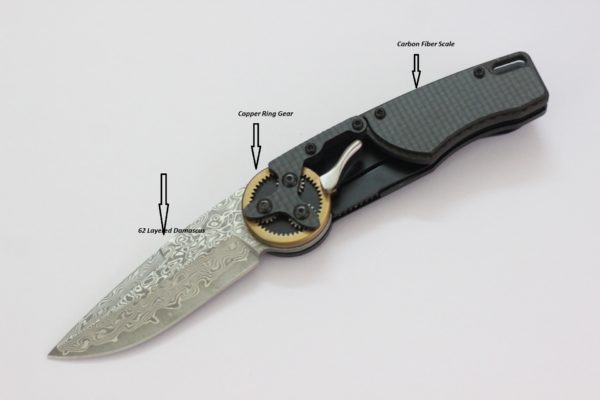 GH 2028 DP EDC Gear Head is a Trademark of Mantis Knives